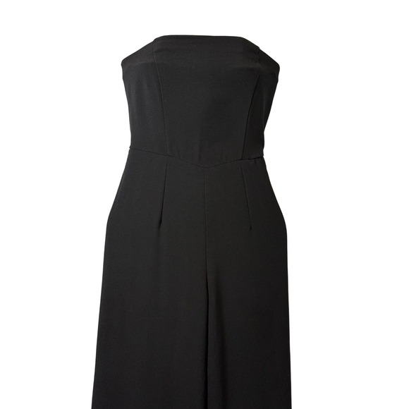 Wild Fable Black Strapless Wide Leg Jumpsuit Palazzo Pants Size M - Picture 7 of 12